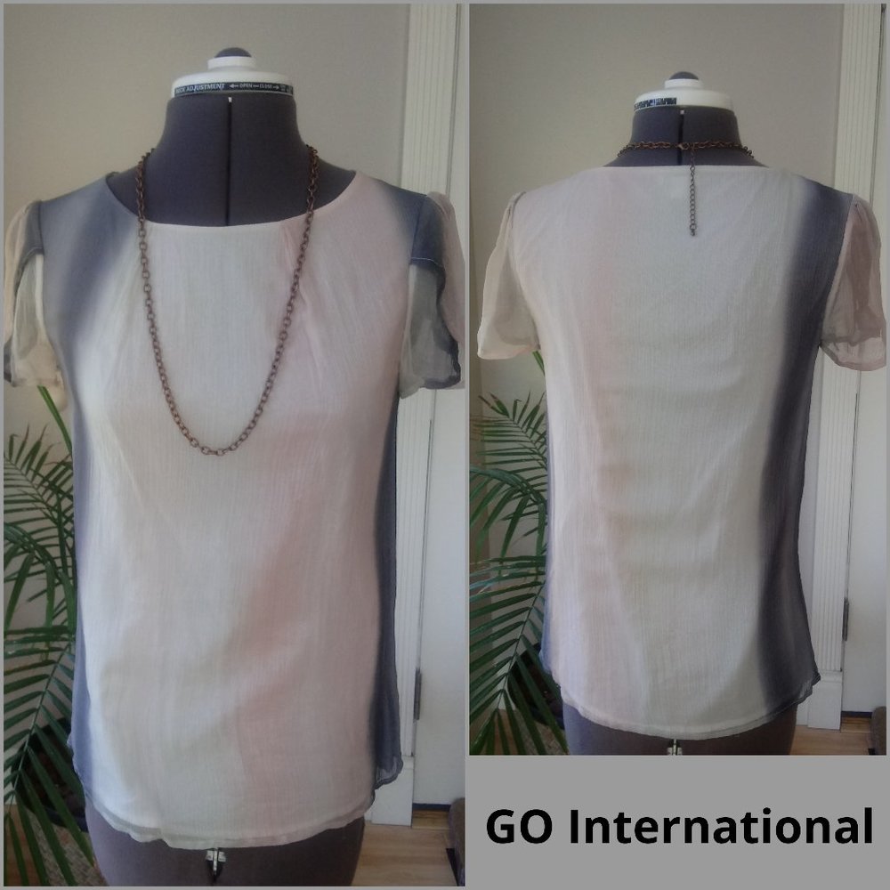 GO Silk Tulip Sleeve Blouse